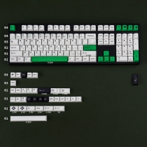 Grassland 104+39 Full PBT Dye Sublimation Keycaps Set for Cherry MX Mechanical Gaming Keyboard 64 87 980
